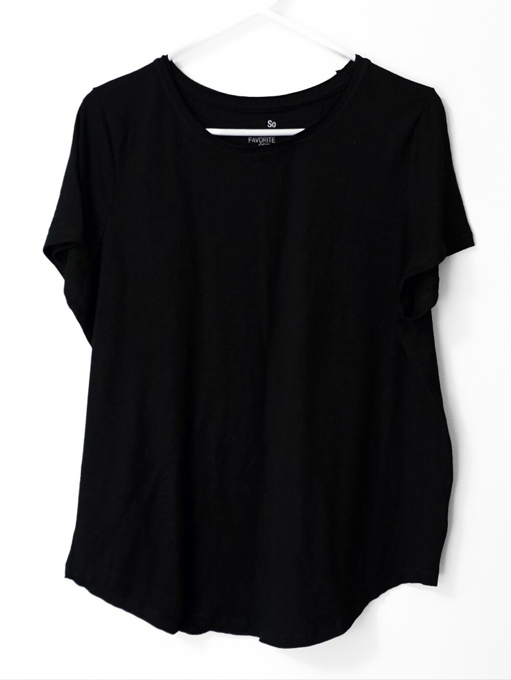 SO Black Short Sleeve Crewneck Tee